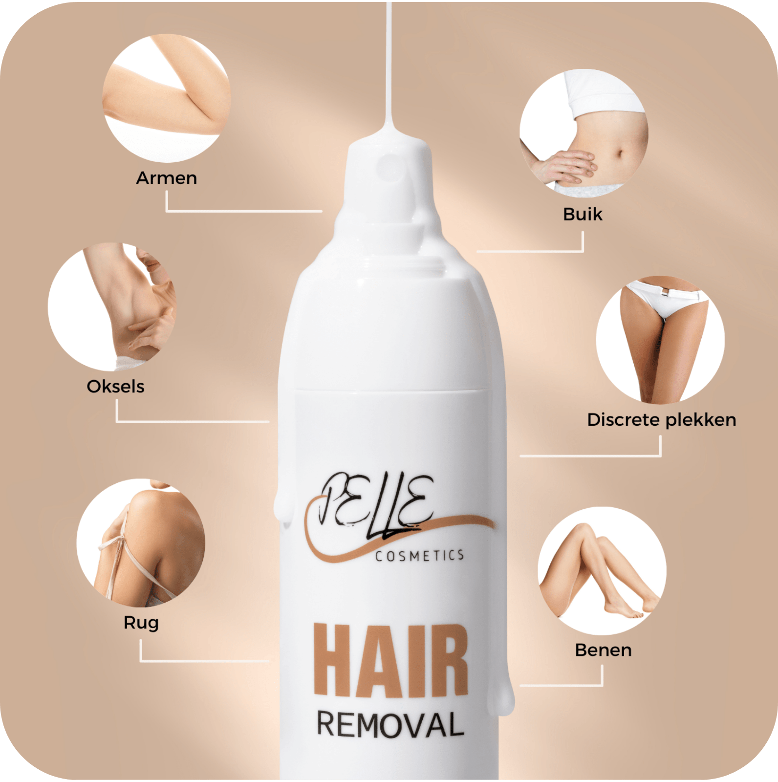 Double Pack Hair Removal Spray - Pelle Cosmetics